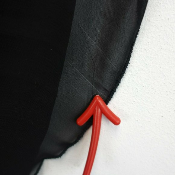 ZARA Basic‎ Black Ribbed Midi Dress LARGE Round Neck Sleeveless Front Button - Picture 8 of 11